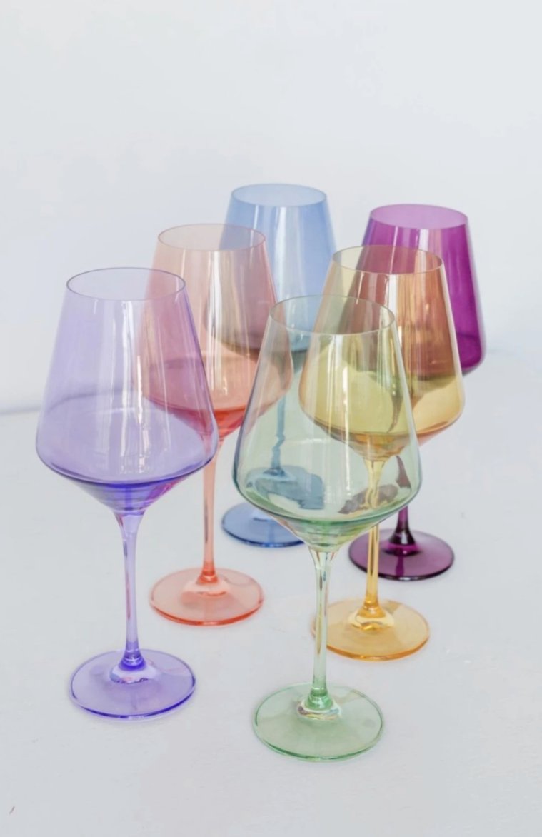 ESTELLE COLORED GLASSWARE