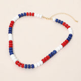 Patriotic Beaded Necklace