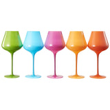 Beaches of South Beach Wine Glasses S/5