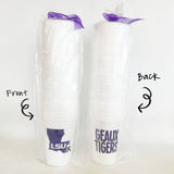 Geaux Tigers Foam Cup