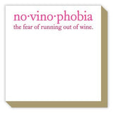 No Vino Phobia Luxe Notepad