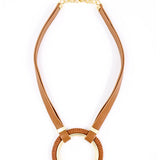 Golden Halo Pendant Necklace