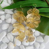 Filigree Flower Drop Earrings
