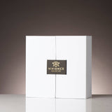 Glossy Gold Hemispheric Shaped Diffuser with White Flower