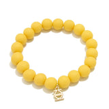 Matte Beaded Stretch Bracelet