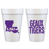Geaux Tigers Foam Cup