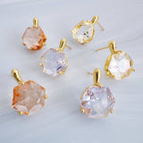Gilded Prism Drop Earrings
