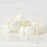 White Chicklet Cooling Bracelet