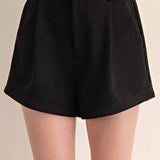 High Waist Suede Shorts