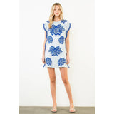 Bluey Embroidered Dress