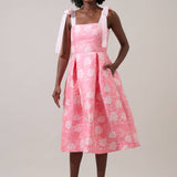 Nicole Pleated Midi Dress
