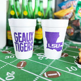 Geaux Tigers Foam Cup