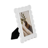 White Scalloped Photo Frame