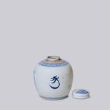 Porcelain Playing Children Round Storage Jar