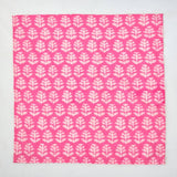Watermelon and Lemonade Pink Indian Printed Cotton Napkins S/4