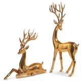 Gold Resin Deer S/2