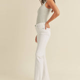 High Rise Scissor Cut Flare