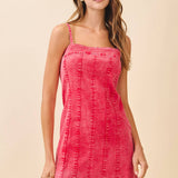 Topstitch Denim Dress