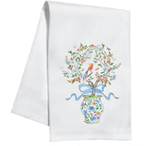 Blue Enchanted Garden Kitchen Towel