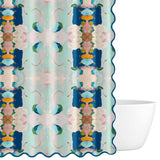 Monet's Garden Navy Shower Curtain