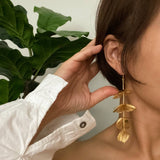 Filigree Flower Drop Earrings