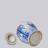 Blue and White Porcelain Qilin Temple Jar