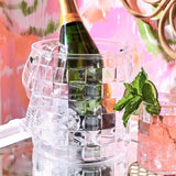 Cubed Double Wall Ice Bucket with Tongs