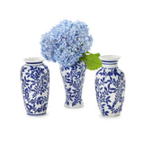 Hand Painted B/W Chinoiserie Vase