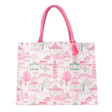Mahjong Print Tote Bag