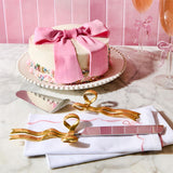 Bow 2 piece Cake Set