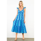 Flutter Sleeve Midi Dress