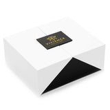 Glossy Gold Hemispheric Shaped Diffuser with White Flower