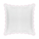 Scalloped Sham, Pink / White