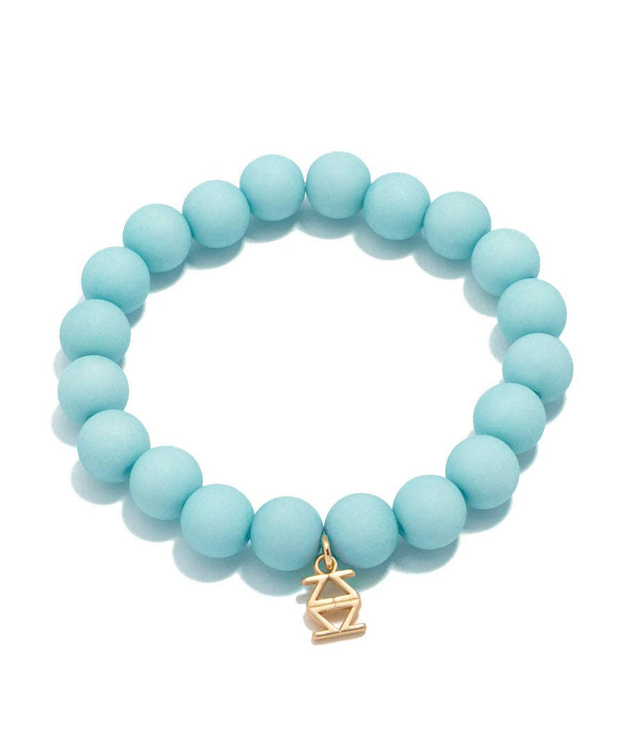 Matte Beaded Stretch Bracelet