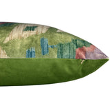 Blake Wild Sage - Thibaut Printed Velvet Square Throw Pillow
