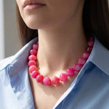 Marble Resin Beaded Necklace