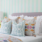 Scalloped Sham, Pink / White