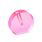 Crystal Bud Vase-Round-Pink