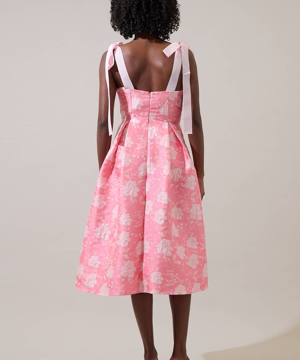 Nicole Pleated Midi Dress