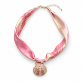 Coastal Shell Scarf Necklace