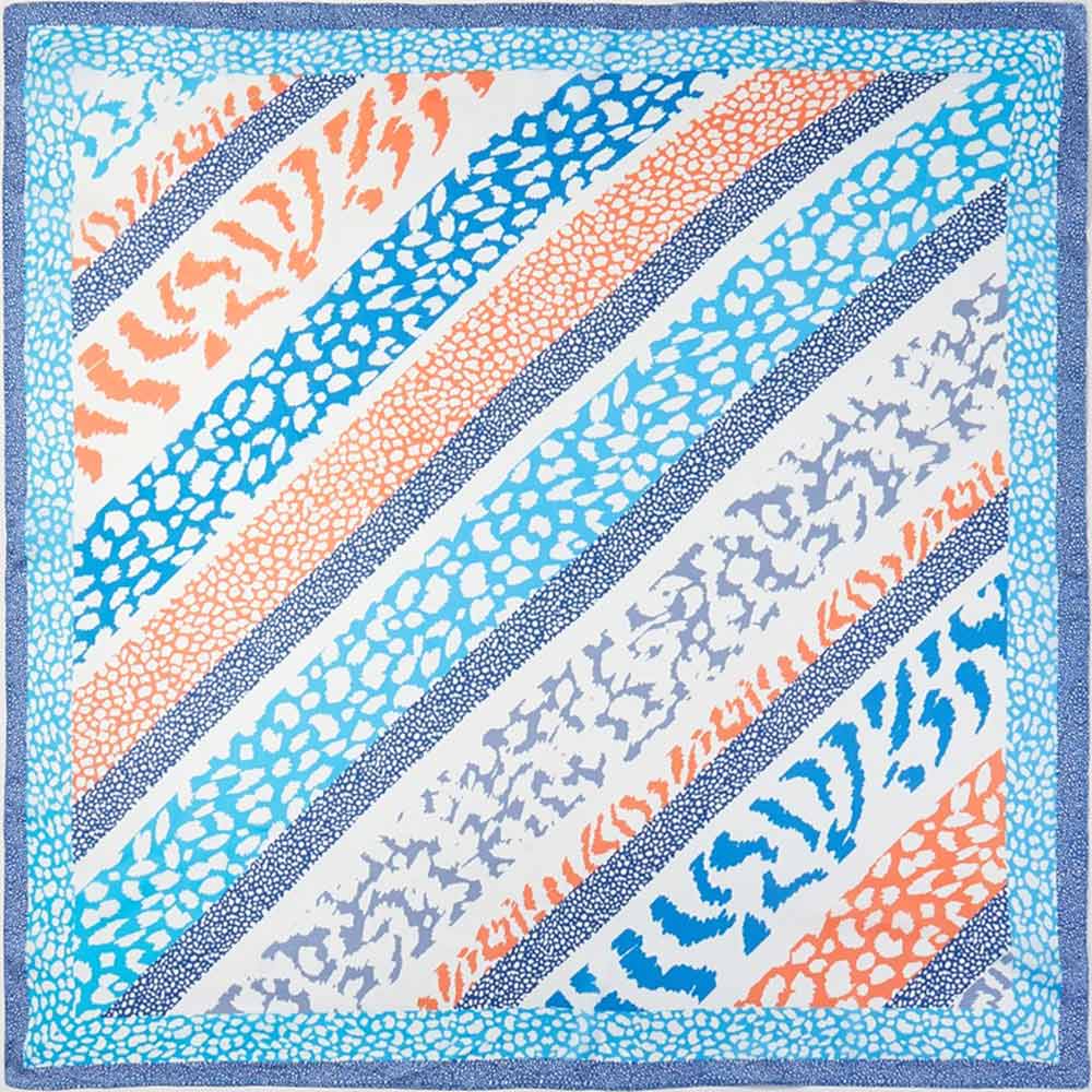 Abstract Leopard Print Scarf