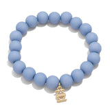 Matte Beaded Stretch Bracelet