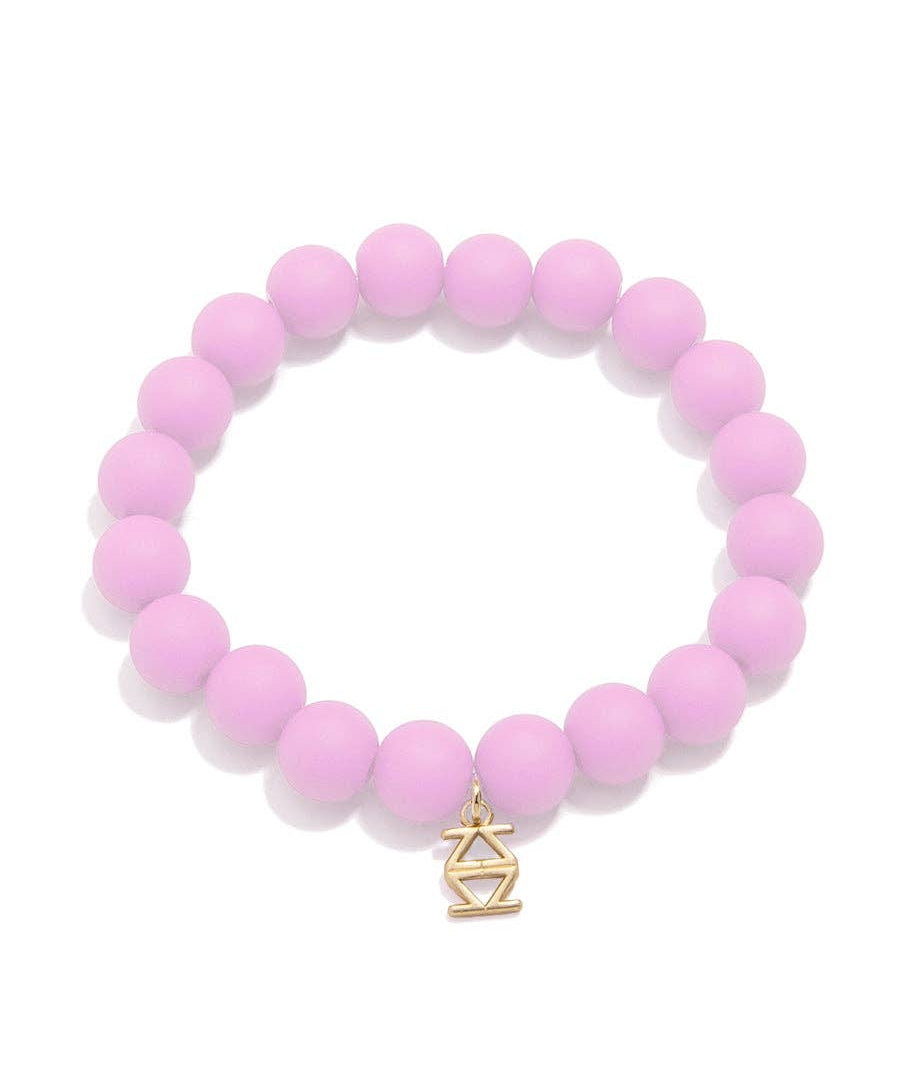 Matte Beaded Stretch Bracelet