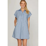 Woven Striped Dress