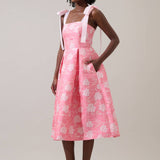 Nicole Pleated Midi Dress