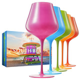 Beaches of South Beach Wine Glasses S/5
