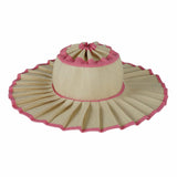 Boho Straw Ruffled Beach Hat