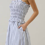 Kolin Smocked Midi Dress