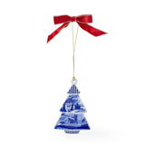 Blue Italian Tree Shaped Ornament
