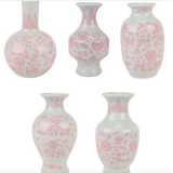MINI BUD VASES (PINK/WHITE)